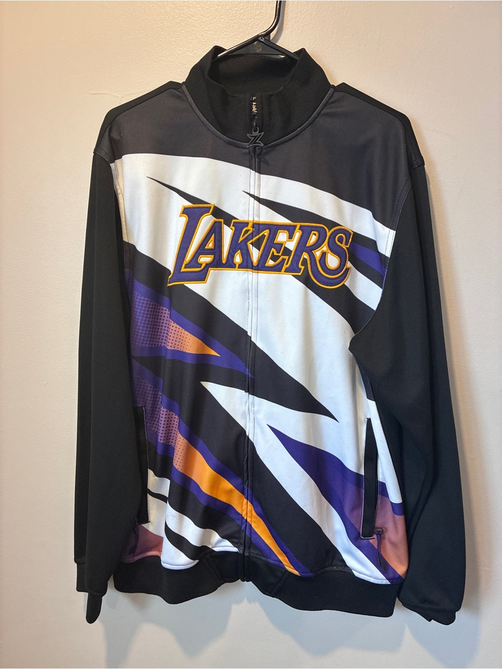 Los Angeles Lakers Black & Purple Full-Zip Jacket